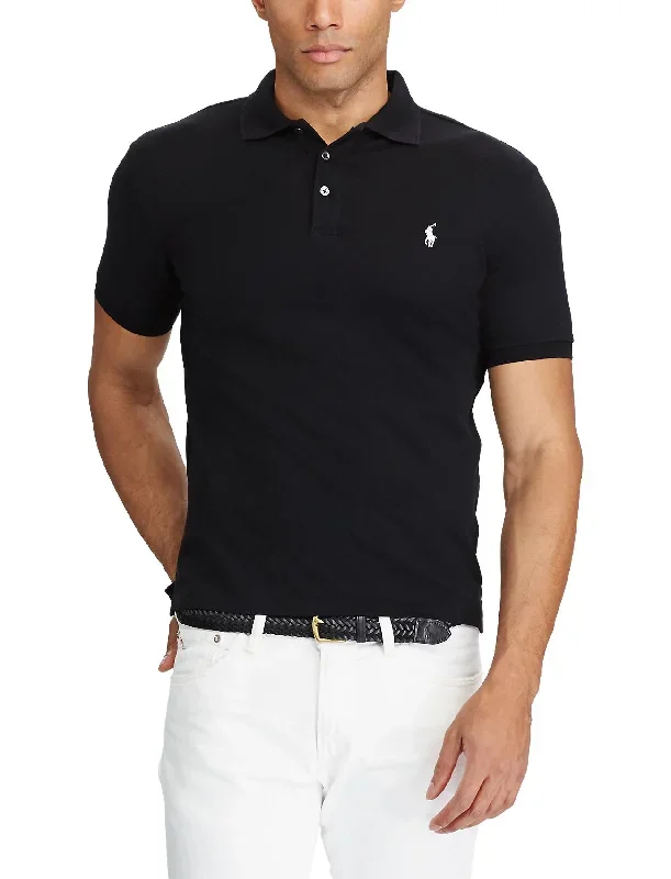 SLIM FIT STRETCH MESH POLO Sort