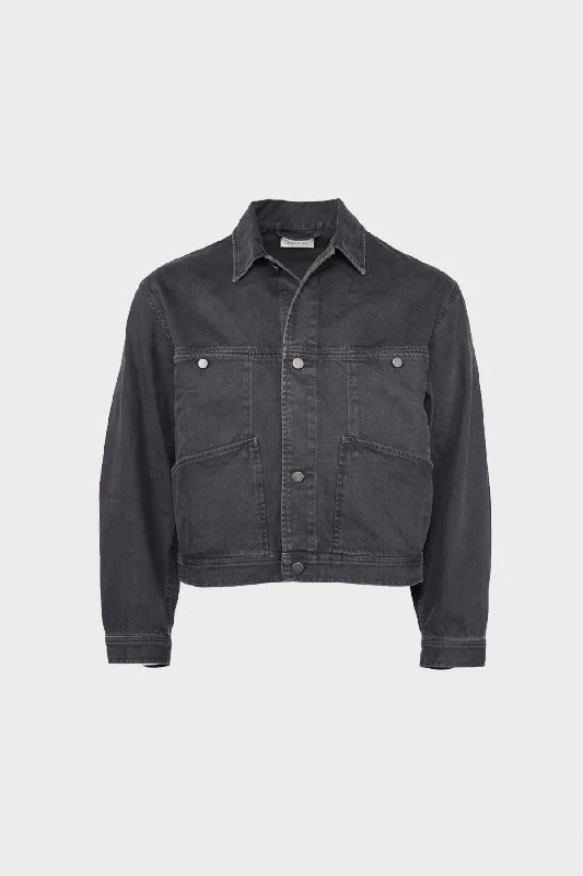 4 Pocket Blouson - Denim Soft Bleached Black