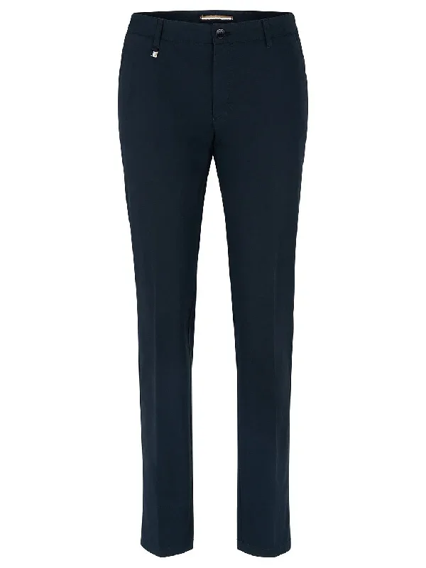 GENIUS SLIM-FIT TROUSERS IN STRETCH COTTON Marine