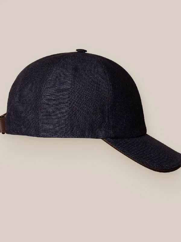 LINEN TWILL BB CAP Marine