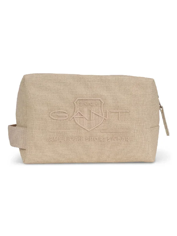 TONAL SHIELD WASHBAG Beige