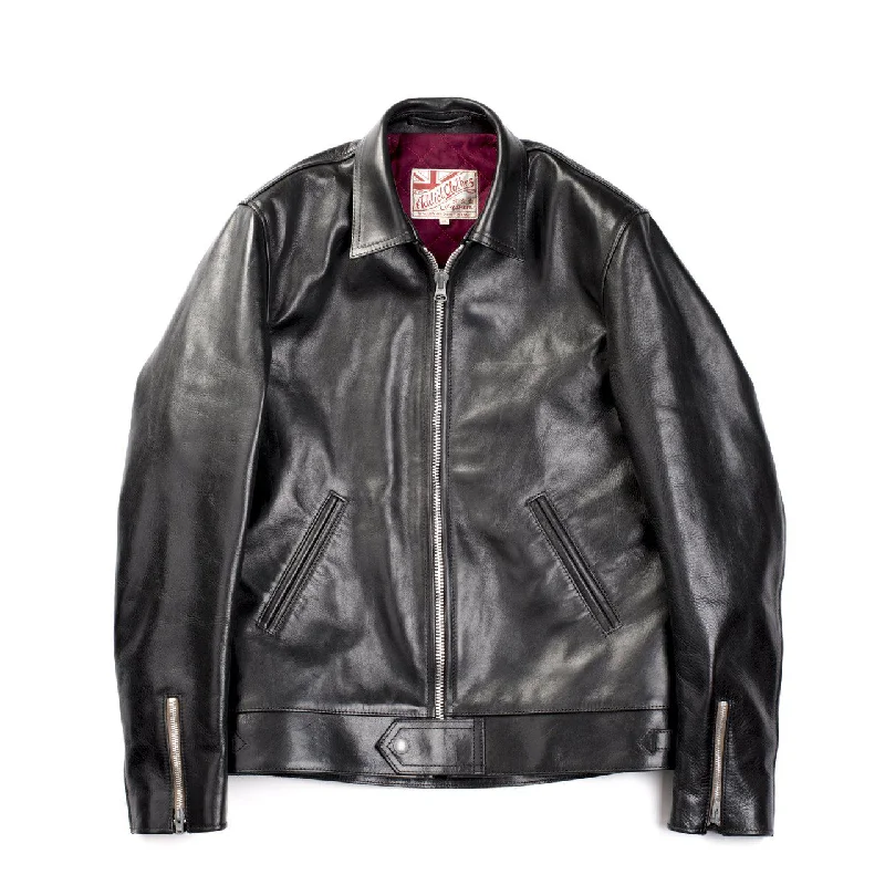 Addict AD-01 Horsehide Leather Jacket Black