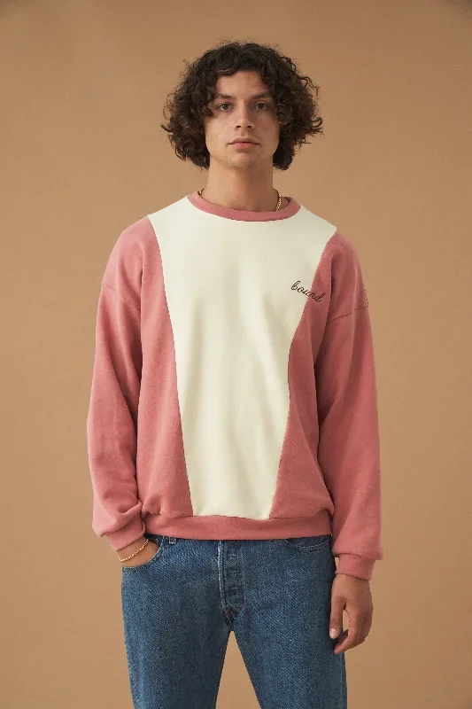 BERRY CRME PANEL SWEATER