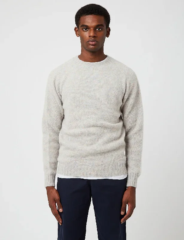 Bhode Supersoft Lambswool Jumper (Made in Scotland) - Ugie Pearl