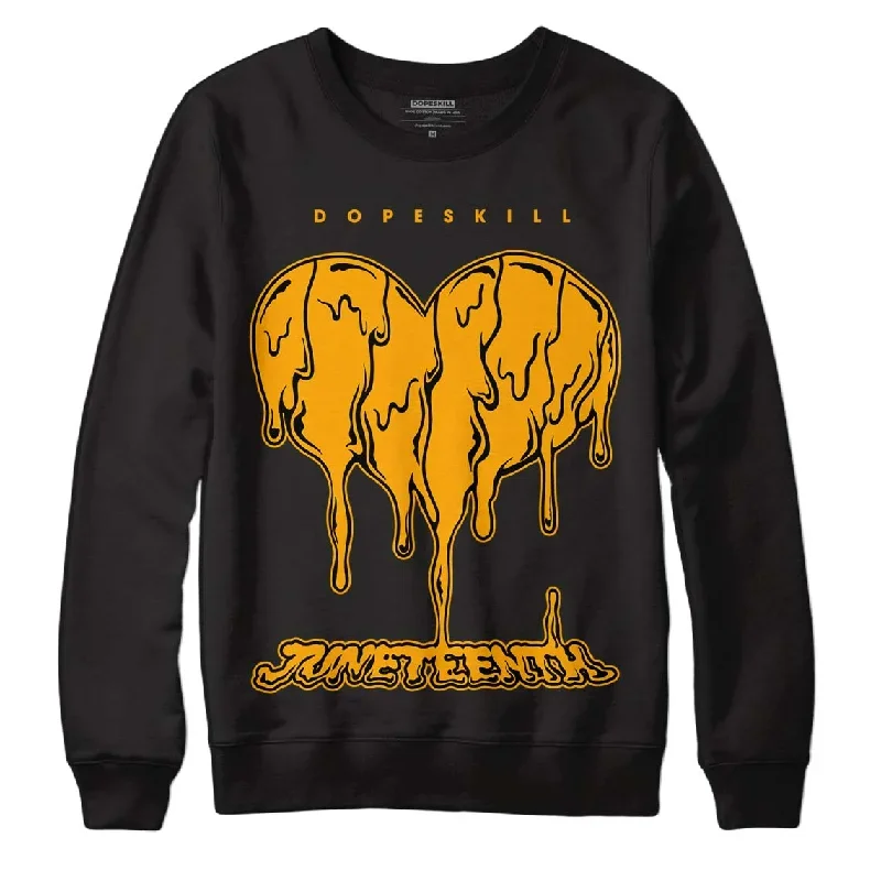 Black Taxi 12s DopeSkill Sweatshirt Juneteenth Heart Graphic