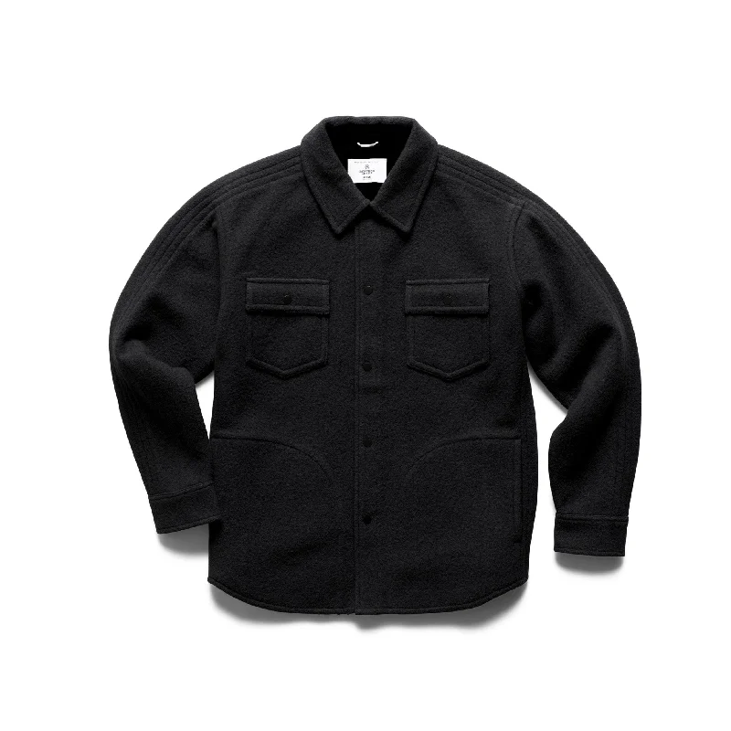 Boiled Wool Warden Overshirt