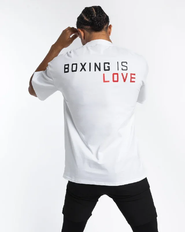 Boxing is Love Oversized T-Shirt - White