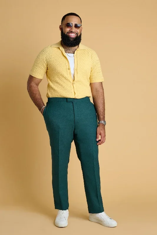 Bread & Butter Performance Hopsack Trouser in Emerald