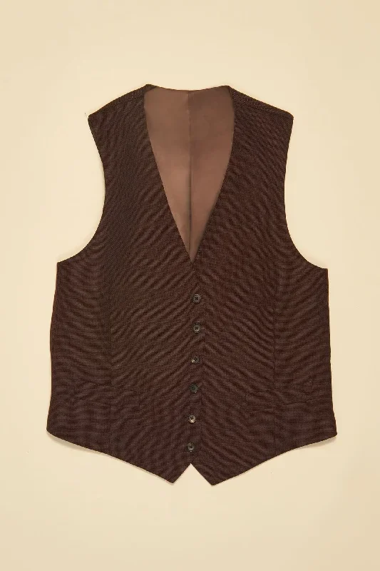 Bread & Butter Performance Hopsack Vest in Brown