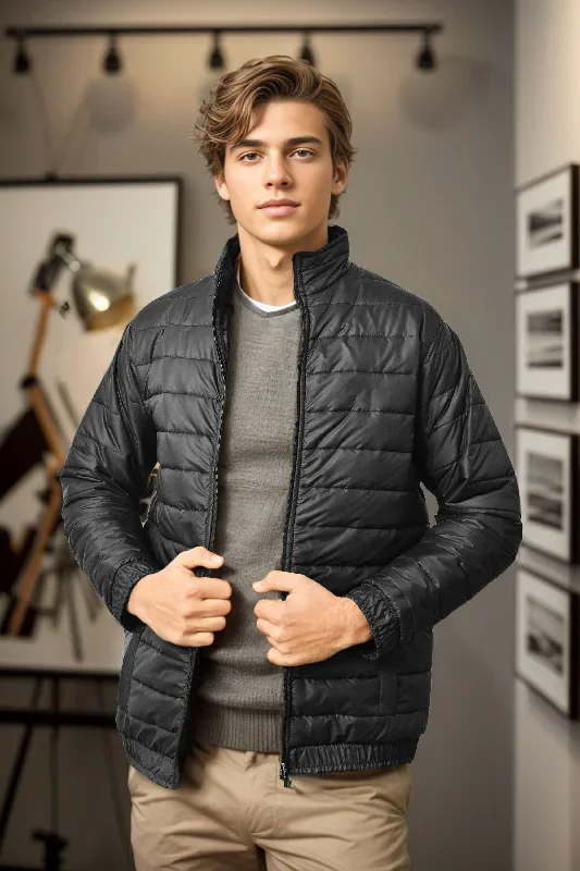 Burnt Soul Men's Classic Puffer Jacket