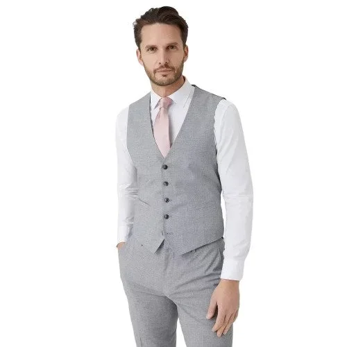 Burton Mens Textured Slim Waistcoat