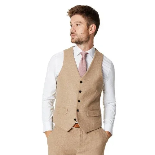 Burton Mens Tweed Waistcoat