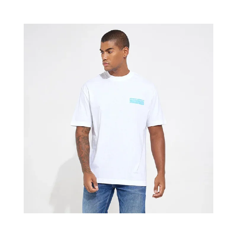 Calvin Klein Oversized Stacked Logo Tee J323843 White