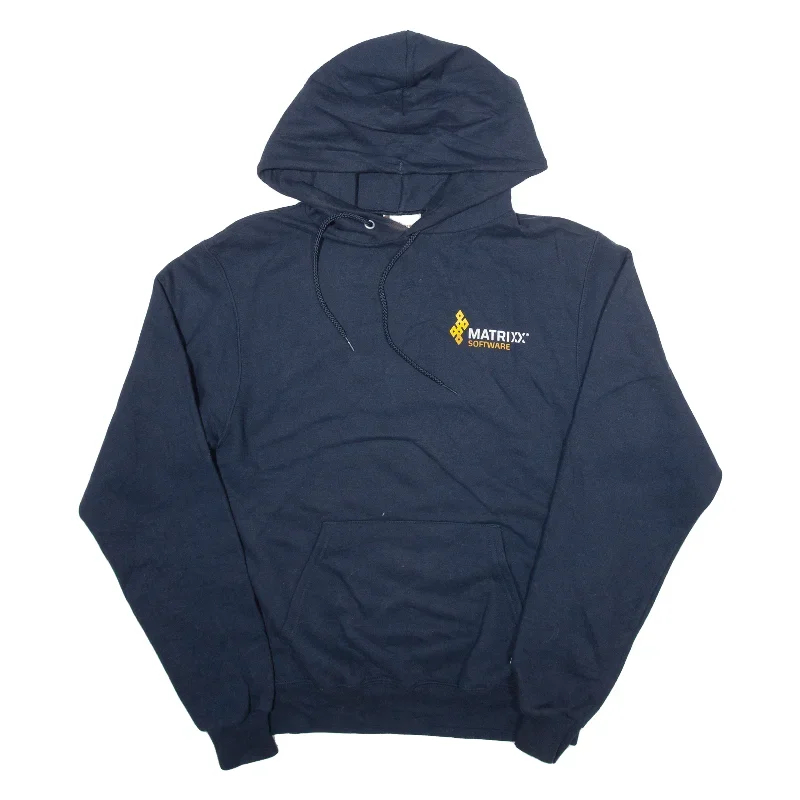 CHAMPION Mens Blue Hoodie S