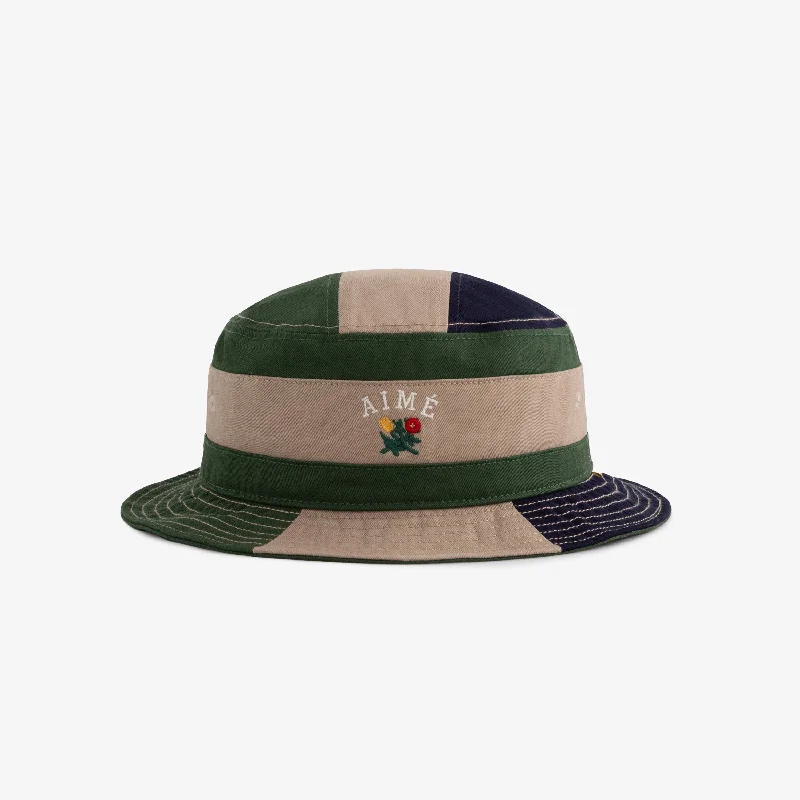 Colorblock Crest Bucket Hat