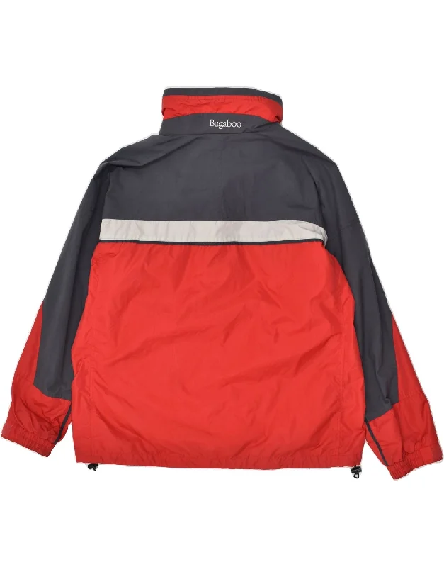 columbia-mens-windbreaker-jacket-uk-42-xl-red-colourblock-nylon