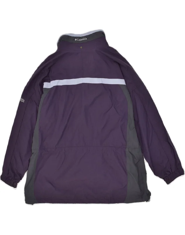 columbia-mens-windbreaker-jacket-uk-46-3xl-purple-colourblock-nylon