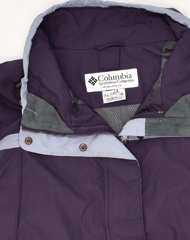 columbia-mens-windbreaker-jacket-uk-46-3xl-purple-colourblock-nylon