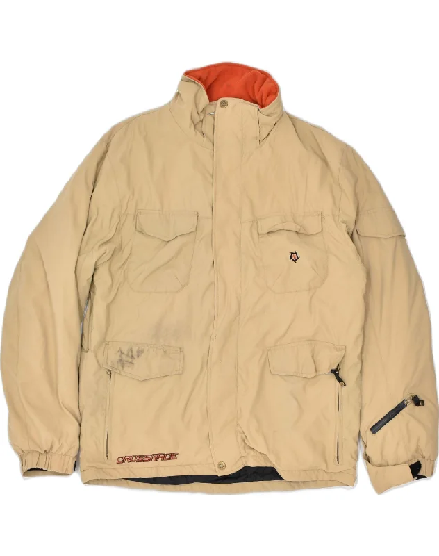 CRANE Mens Windbreaker Jacket EU 52/54 Large Beige