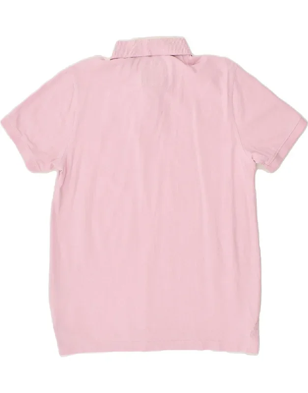 crew-clothing-mens-polo-shirt-medium-pink-cotton