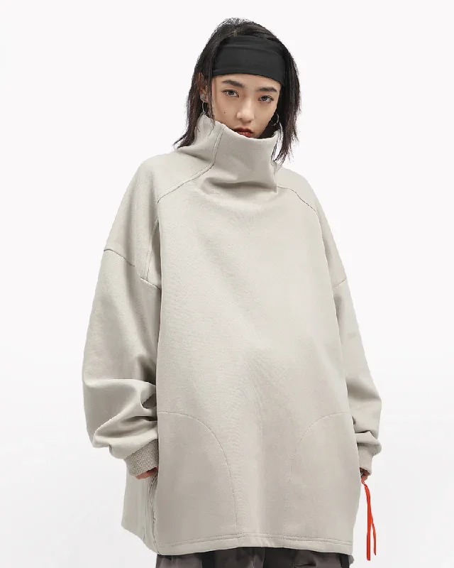 Cyberpunk Oversized Unisex Stand Collar Sweatershirt