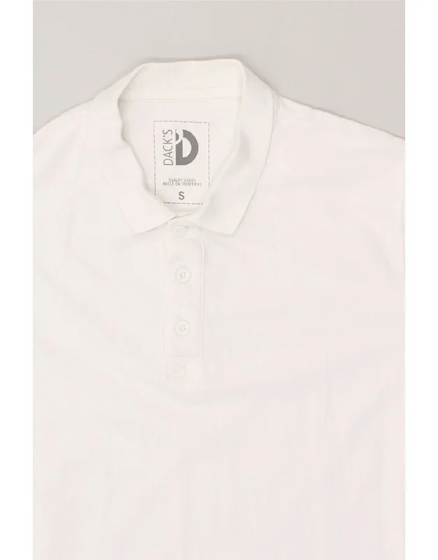 dacks-mens-polo-shirt-small-white-cotton