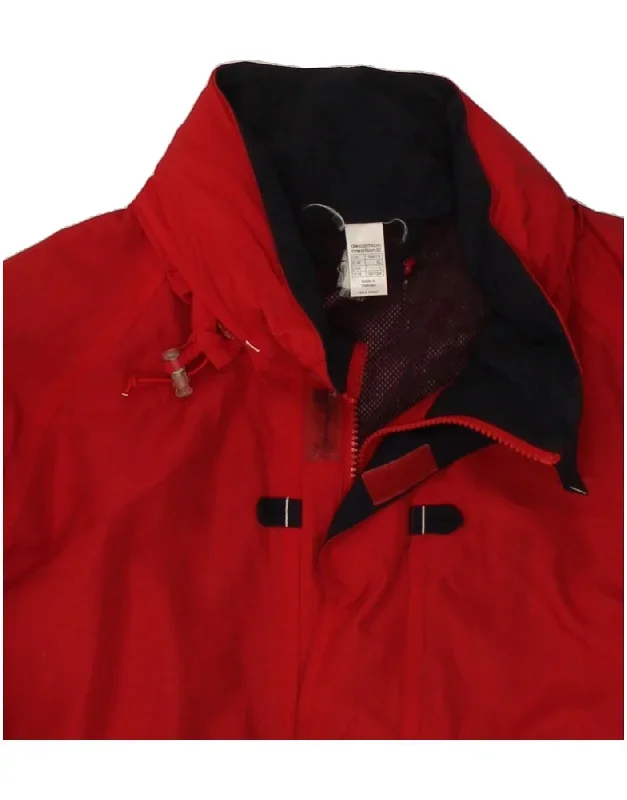 decathlon-mens-hooded-rain-jacket-uk-42-xl-red-nylon