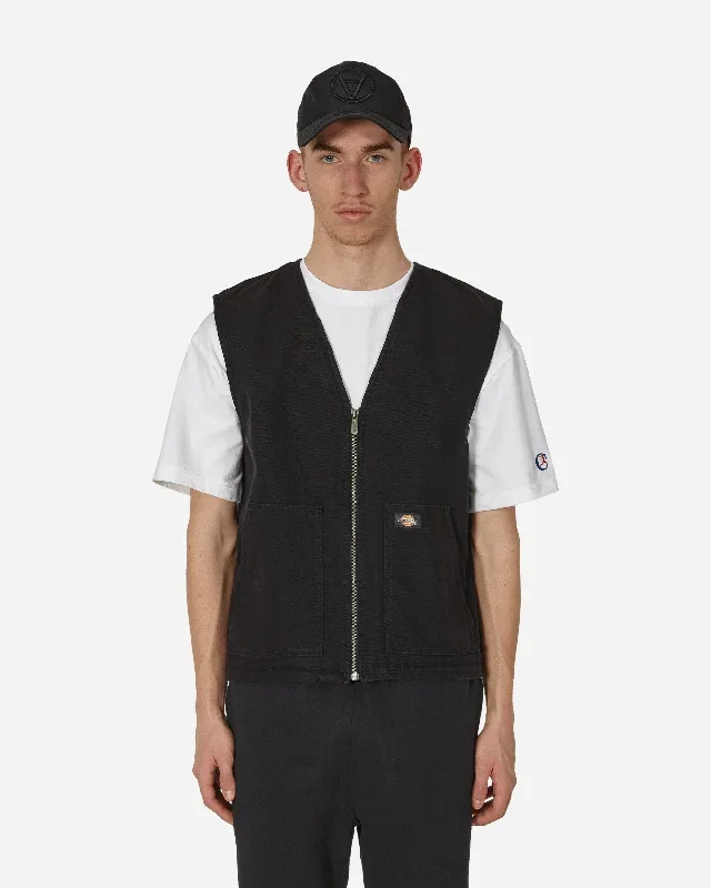 Duck Canvas Summer Vest Black