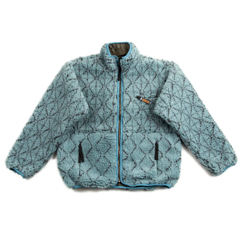 DO-GI SASHIKO BOA Fleece Reversible Blouson - Blue