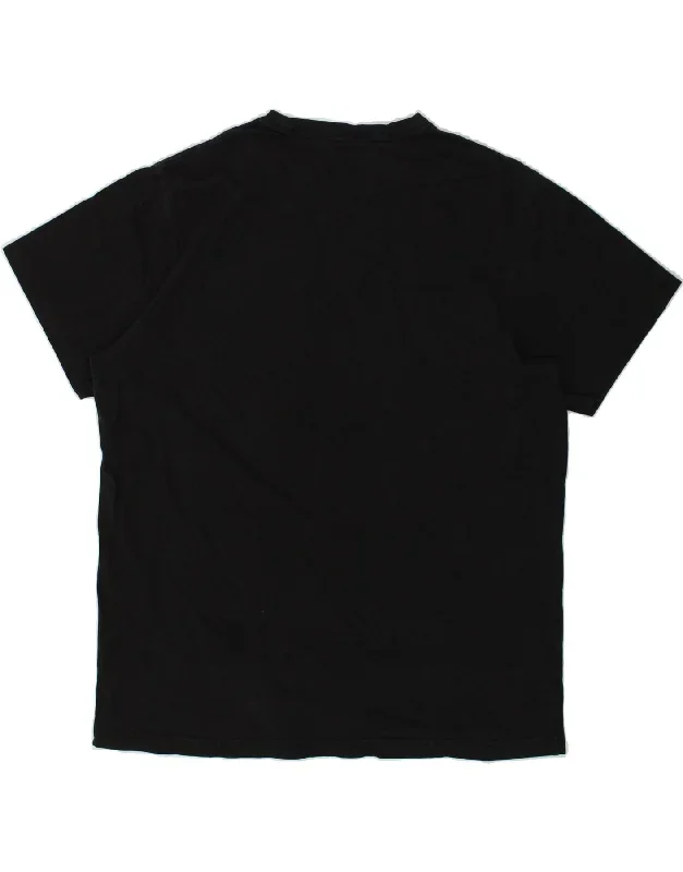 eddie-bauer-mens-t-shirt-top-large-black-cotton-2