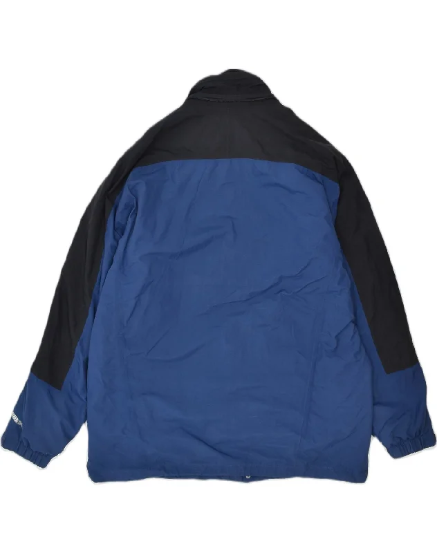 eddie-bauer-mens-windbreaker-jacket-uk-40-large-blue-polyester