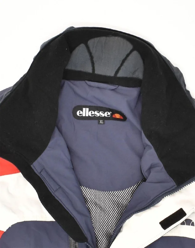 ellesse-mens-windbreaker-jacket-uk-42-xl-navy-blue-colourblock-nylon