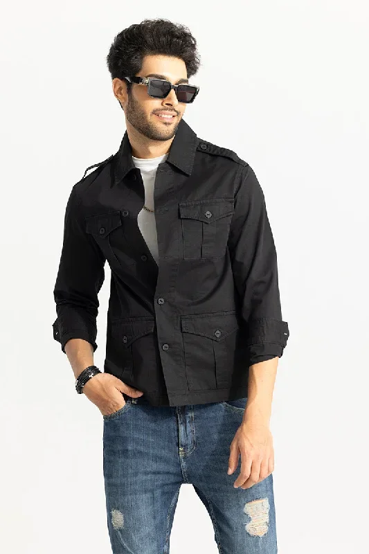 Evan Black Overshirt