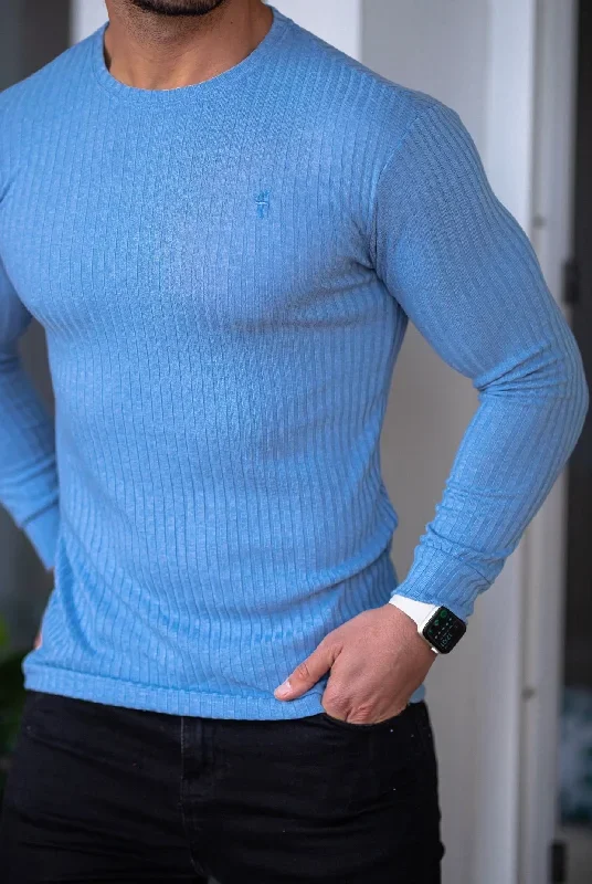 father-sons-classic-baby-blue-ribbed-knit-jumper-fsh594