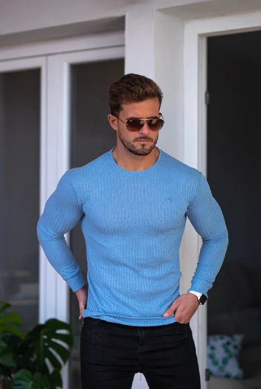 father-sons-classic-baby-blue-ribbed-knit-jumper-fsh594