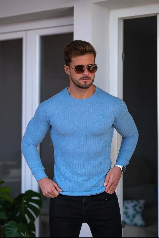 father-sons-classic-baby-blue-ribbed-knit-jumper-fsh594