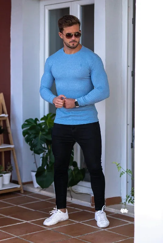 father-sons-classic-baby-blue-ribbed-knit-jumper-fsh594