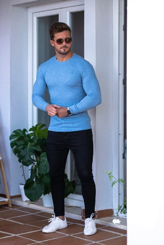 father-sons-classic-baby-blue-ribbed-knit-jumper-fsh594