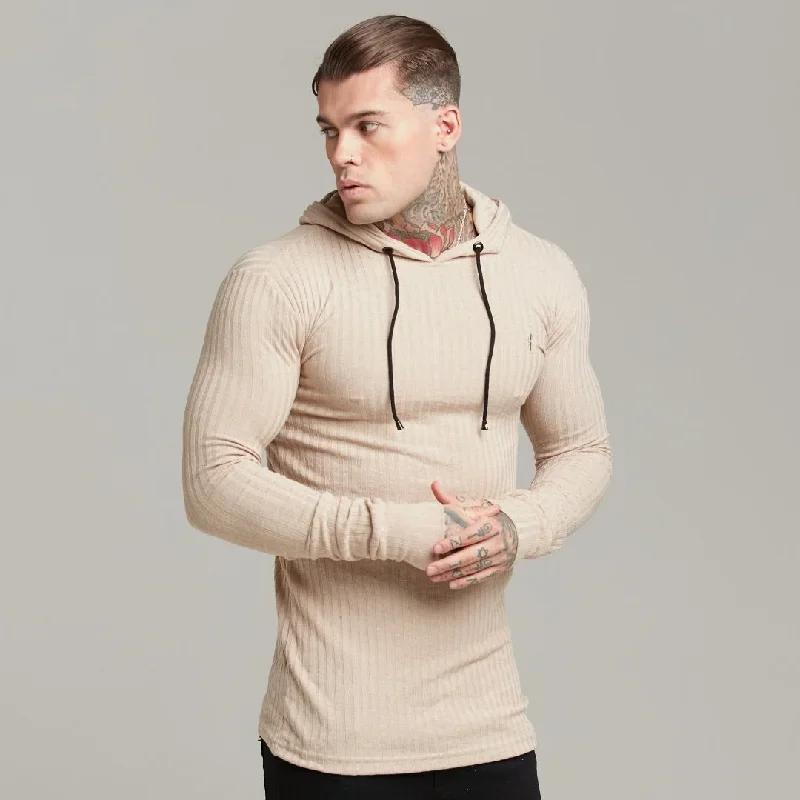 father-sons-classic-beige-ribbed-knit-hoodie-jumper-fsh412