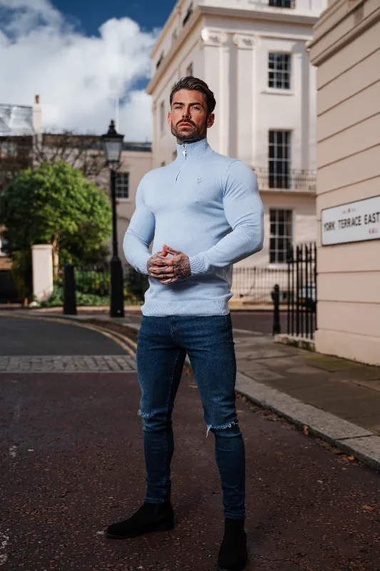 father-sons-light-blue-funnel-neck-1-2-zip-knitted-jumper-fsn119