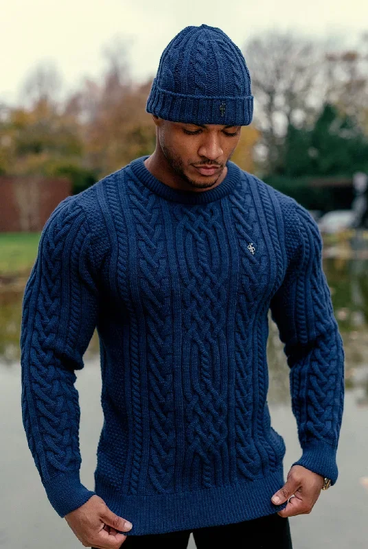 father-sons-royal-blue-twisted-braid-weave-super-slim-jumper-with-gunmetal-decal-fsj042