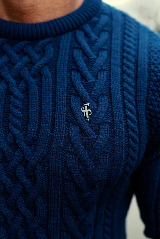 father-sons-royal-blue-twisted-braid-weave-super-slim-jumper-with-gunmetal-decal-fsj042