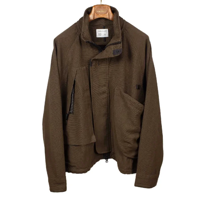 Foraging jacket in Bark khadi cotton