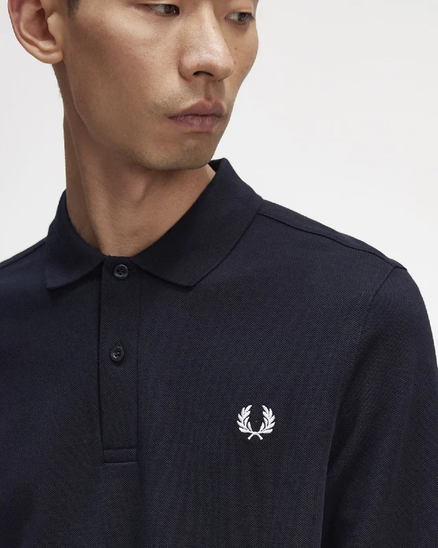 fred-perry-l-s-plain-polo-shirt-navy