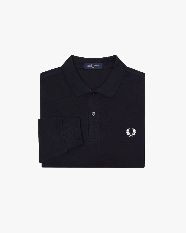 fred-perry-l-s-plain-polo-shirt-navy