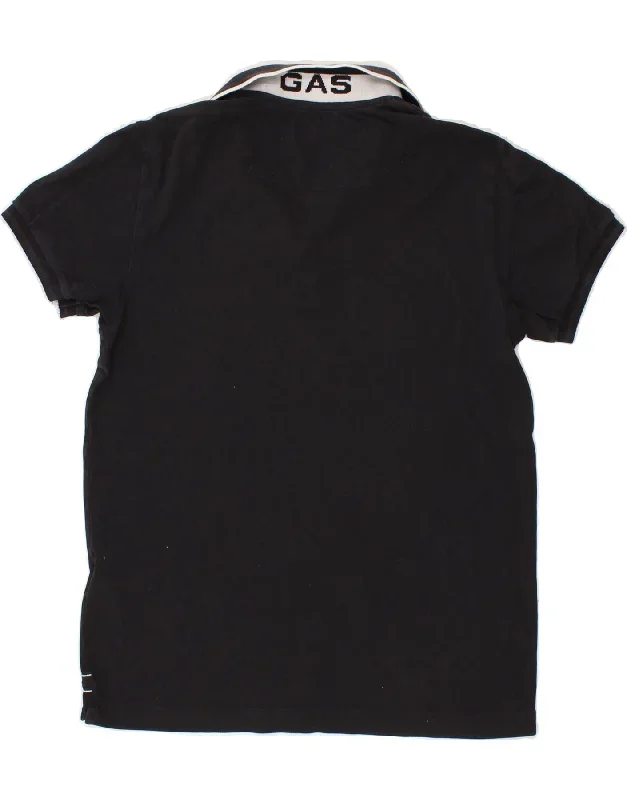 gas-mens-polo-shirt-small-black-cotton