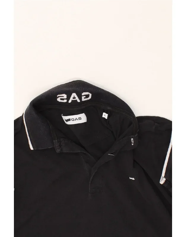 gas-mens-polo-shirt-small-black-cotton