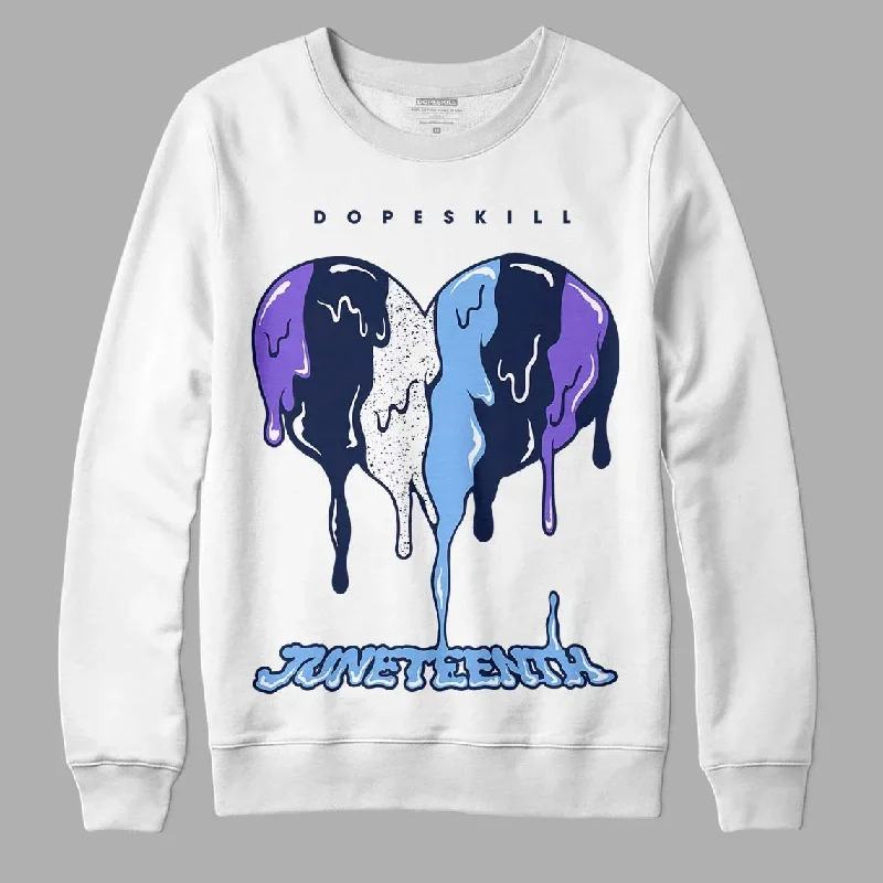 Georgetown 5s DopeSkill Sweatshirt Juneteenth Heart Graphic