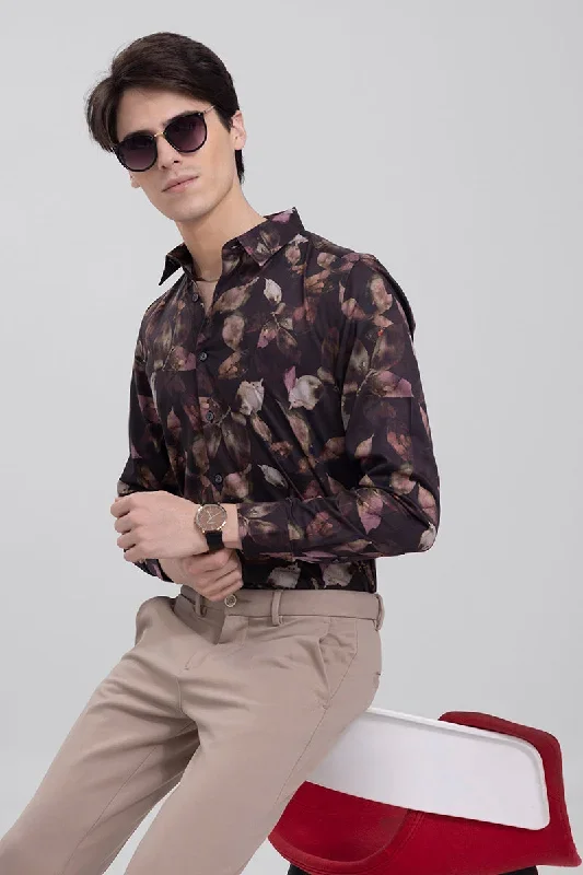 Hazel Leaf Brown Shirt