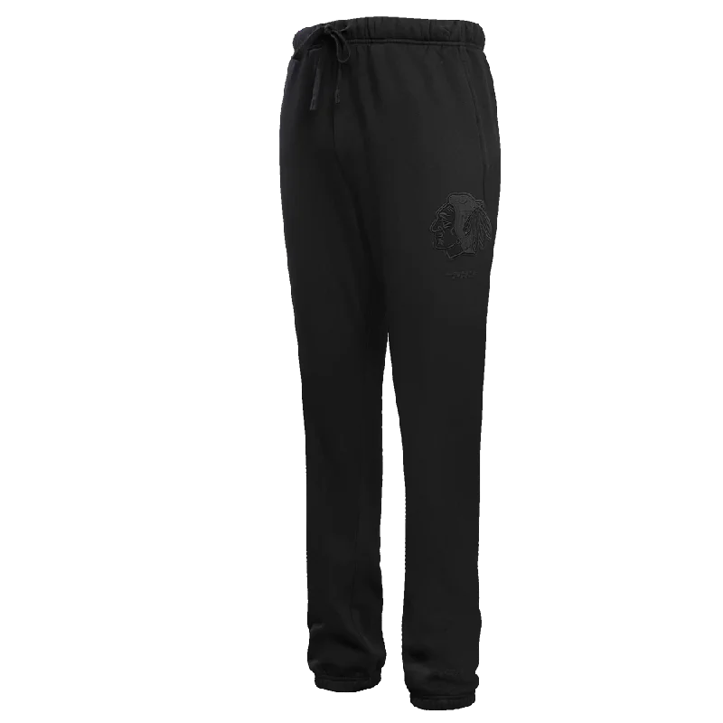 NHL CHICAGO BLACKHAWKS NEUTRAL FLC SWEATPANT (BLACK)